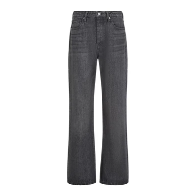 Afbeelding van Tommy Hilfiger Loose Straight Relaxed fit jeans, Dames, Maat: 26x28, Black denim
