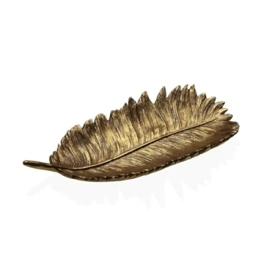 Afbeelding van Middenstuk Versa Gouden Veer 12,8 x 4,2 27 cm
