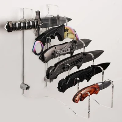 Afbeelding van HHUXIUE Mes Rack Display Stand Opslag Acryl