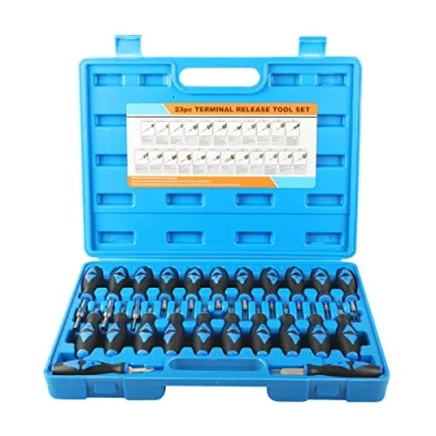 Afbeelding van KAISAL 23 STKS Automotive Terminal Removal Tool Kit,Koolstofstaal Auto Release Universele Elektrische Bedrading Connector Pin Remover Extractor