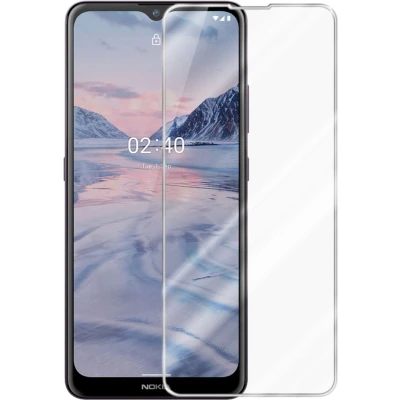 Afbeelding van Cadorabo Screenprotector geschikt voor Nokia 2,4 Pantser film Beschermende in KRISTALHELDER Geharde (Tempered) display beschermglas 9H hardheid met 3D Touch