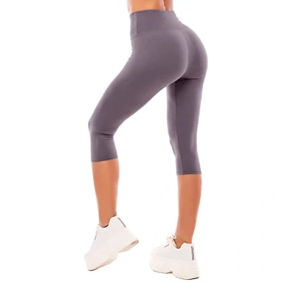 Afbeelding van SINOPHANT legging Capri met hoge taille voor vrouwen, Boterachtig zacht niet transparante buikcontrole, Plus maat Workout Gym Yoga rekbare broek