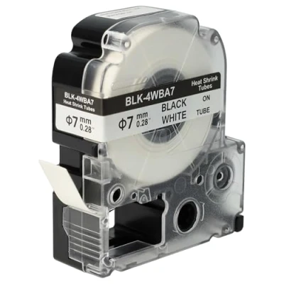 Afbeelding van vhbw Krimpkous tape cassette cartridge 7 mm voor Epson Labelworks LW 1000, 300, 400, 600, 700, 900 zoals SU7W, LK 5WBA7.