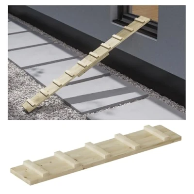 Afbeelding van Kattenladder, kattentrap voor balkon, trap, zonder bevestiging, 1 m lang
