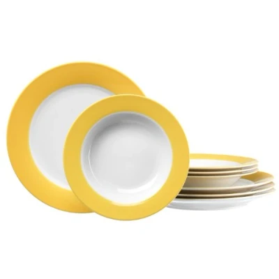 Afbeelding van Ritzenhoff &amp; Breker Doppio 596656 Diner Set van 8 Geel