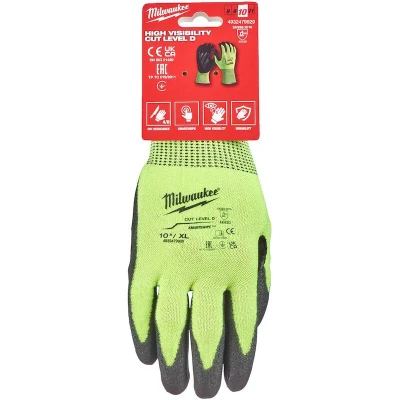 Afbeelding van Milwaukee Accessoires Hi vis werkhandschoenen snijklasse 4/D 8/M 1 paar 4932479927