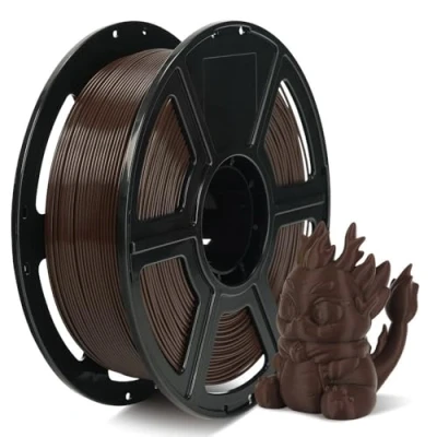 Afbeelding van FLASHFORGE High Speed PLA filament, 1,75 mm, printen tot 8 x sneller, 500 mm/s snel printen, 3D printerfilament, HS voor optimale effectiviteit bij hoge snelheden (chocoladebruin)
