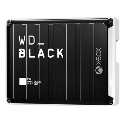 Afbeelding van WD_Black P10 Game Drive Mechanische harde schijf voor Xbox 6 TB (1 maand Pass Ultimate, overdrachtsnelheden tot 130 MB/s, Xbox) zwart met witte rand
