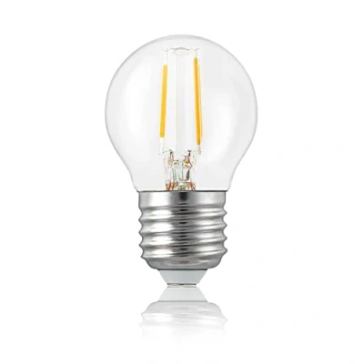 Afbeelding van Hellum ledlamp E27, led gloeilamp E27 met 2,5 W als vervanging voor 25 W, mini Globe 250 lumen 2700 kelvin, vintage warm wit, in helder ledverlichting, 1 stuk 209105