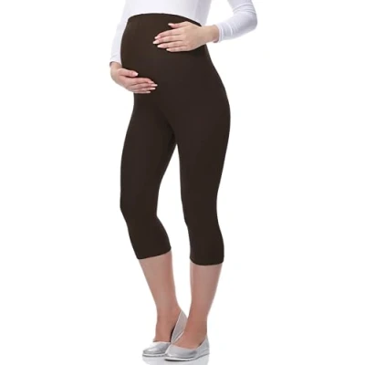 Afbeelding van Be Mammy Vrouwen Zwangerschaps 3/4 Legging 03 (Bruin, XL)