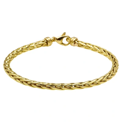 Afbeelding van Armband Zilgold Vossenstaart geelgoud met zilveren kern 4 mm 19 cm