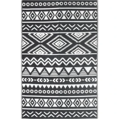 Afbeelding van Buitenkleed 140x200 cm polypropeen zwart