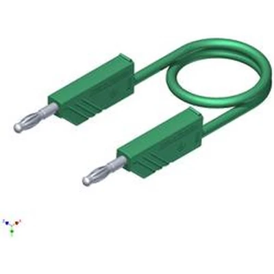 Afbeelding van SKS Hirschmann CO MLN SIL 100/1 Meetsnoer [Banaanstekker 4 mm Banaanstekker mm] 1.00 m Groen 1 stuk(s)