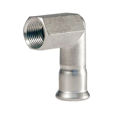 Afbeelding van Bonfix Perskoppeling RVS 316L Kniekoppeling 90 Rp3/4&quot;x22mm