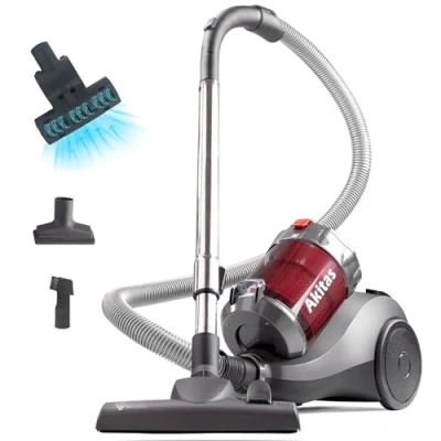 Afbeelding van Akitas 800W Krachtige Cilinderloze CilinderStofzuiger met Duitse WesselWerk Nozzle Head harde vloer tapijt Turbo PetHair Tool