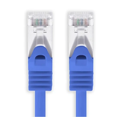 Afbeelding van 10m blauw 1 stuk Cat7 Ethernet Cable Gigabit LAN Netwerkkabel RJ45 SFTP kabel Patchkabel ruwe 10GB/s 500 Mhz geassembleerd met 2 pluggen Cat 6a