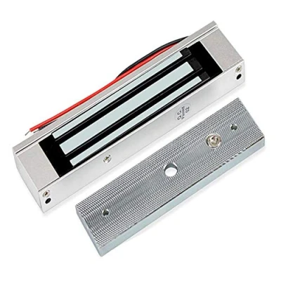 Afbeelding van Elektrisch magnetisch slot met enkele deur, 180 kg 350 lbs, YAVIS Holding Force elektromagnetisch DC 12 V NC voor deur toegangscontrolesysteem, fail safe elektromagneetslot buiten en binnen