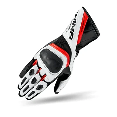 Afbeelding van SHIMA Miura geperforeerde Dames Motorfiets Handschoenen, zwart wit rood, afmeting XS voor vrouw