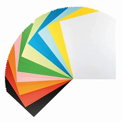Afbeelding van Ideen mit Herz gekleurd papier, 100 vellen, 150 g/m², 10 kleuren, knutselpapier, kleurrijk knutselkarton, papier (DIN A4)