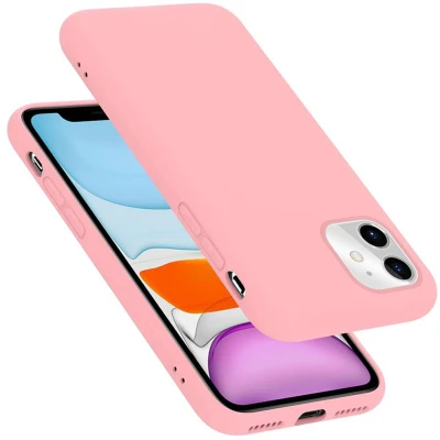 Afbeelding van Cadorabo Hoesje geschikt voor Apple iPhone 11 Case in LIQUID ROZE Beschermhoes TPU silicone Cover