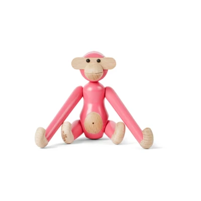 Afbeelding van Kay Bojesen Monkey Mini ornament 9,5 cm Roze
