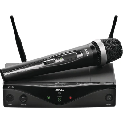 Afbeelding van AKG WMS420V, A Vocal Set, 530,025 559 MHz Draadloos systeem met hand held