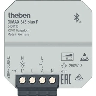 Afbeelding van Theben dimax 545 plus p multifunctionele dimmer app bediening tijd en astro functie ander 5450130