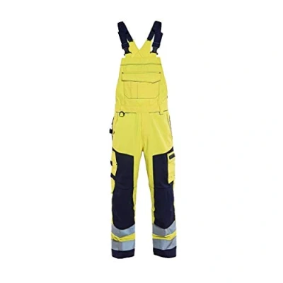 Afbeelding van Blaklader Multinorm bretelbroek 2608 1514 High Vis Geel/Marineblauw C54