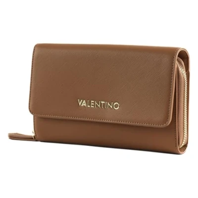 Afbeelding van VALENTINO Zero RE VPS7B3212 portemonnee met schouderriem, kleur: Leer, Cuoio, Eén maat, Casual