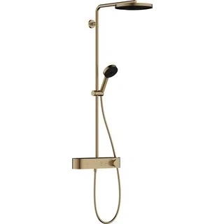 Afbeelding van hansgrohe pulsify s showerpipe 260 1jet met showertablet select 400 brushed bronze 24220140