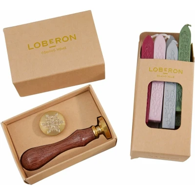 Afbeelding van LOBERON Wasstempel en zegelwas Movique bont
