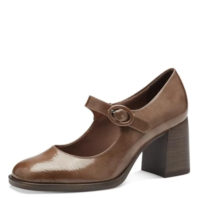 Afbeelding van Tamaris Dames 1 24440 41 pumps, Camel Patent, 37 EU, EU