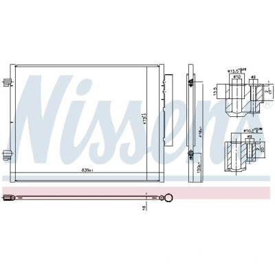 Afbeelding van Nissens Airco condensor 941066