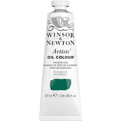 Afbeelding van Winsor &amp; Newton 1214696 Artists&#039; Oil Colour, professionele olieverf met maximale pigmentering en lichtechtheid 37ml Tube, Viridian Hue