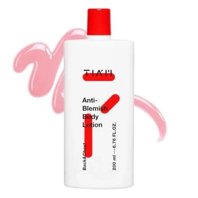 Afbeelding van TIAM Anti Blemish Body Lotion Breakout Fighting Cream &amp; Moisturiser Kalmerende Calamine Hydraterende Crème Huidverstevigende Niacinamide (6,7 fl oz)