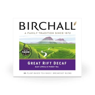Afbeelding van Birchall Tea Great Rift Decaf 80 dagelijkse theezakjes