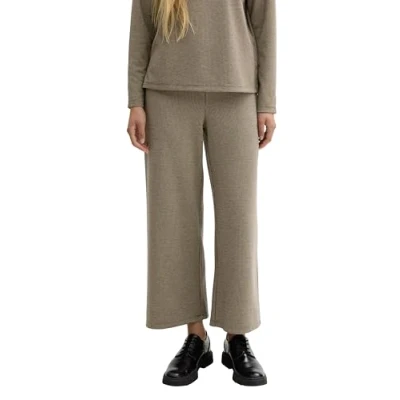 Afbeelding van TOM Tailor Broek, Dames, Maat: 46x28, Cargo beige mini pepita