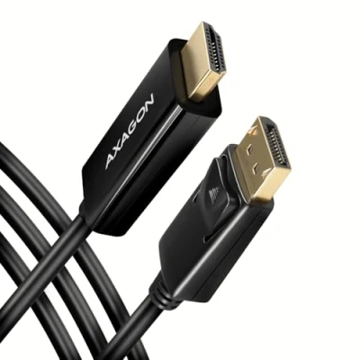 Afbeelding van AXAGON RVD HI14C2 DisplayPort &gt; HDMI 1.4 cable 1.8m 4K/30Hz *DPM *HDMIM