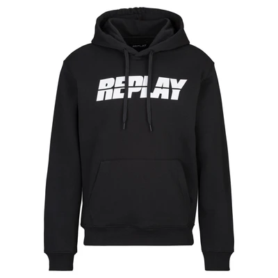 Afbeelding van Replay French Terry Sweater, Heren, Maat: 3XL, Black
