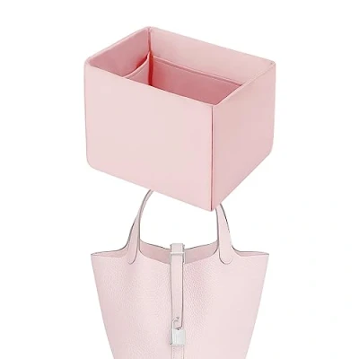 Afbeelding van XYJG Silk Bag Organiser Insert Fits Hermes Picotin 18/22, Luxury Handbag &amp;Tote Shaper (PC22, Pink)