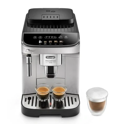 Afbeelding van De’Longhi ECAM292.33.SB Magnifica Evo ECAM 292.33.SB Kaffeevollautomat mit Milchaufschäumdüse,5 Direktwahltasten für Espresso,Kaffee und weitere Kaffeespezialitäten,intuitives Bedienfeld, Zilver