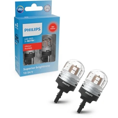 Afbeelding van Philips Ultinon Pro7000 Led signaallamp voor auto&#039;s, W21W netwerk, 12V/24V, actuele versie