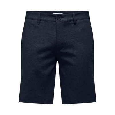 Afbeelding van Only &amp; Sons Onsmark 0209 Melange Shorts Noos 22028247 Donker Blauw Heren The Stone