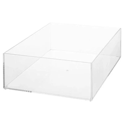 Afbeelding van Sieraden/make up houder/box 25,5 x 8,5 cm van kunststof Nagellak box Sieraden Make Organizer