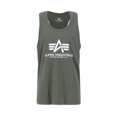 Afbeelding van Alpha Industries TANK Top, Heren, Maat: Large, Dark olive