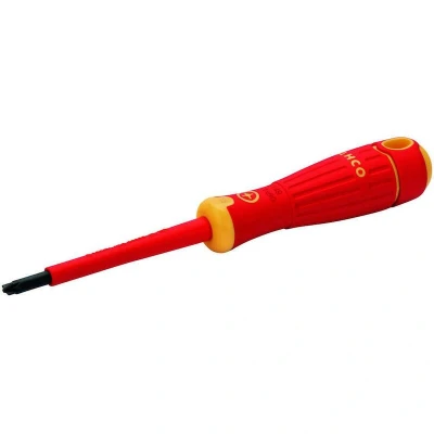 Afbeelding van Bahco Schroevendraaier BahcoFit geïsoleerd VDE rubber greep Combitip 5 mm/PZ1 retailverpakking SB149.001.080