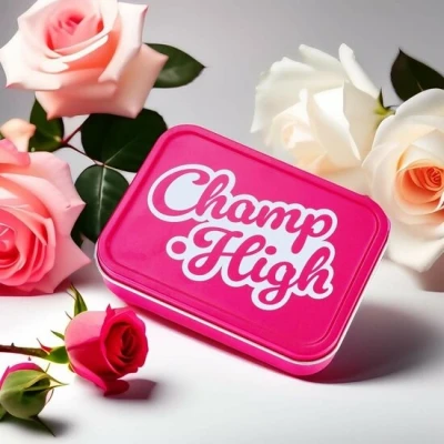 Afbeelding van Champ High Bewaarblik Licht Gedempt Roze Tin Box