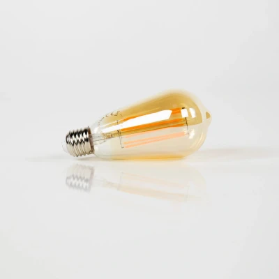 Afbeelding van Fraaai LED lamp gloeidraad druppel E27 Glas