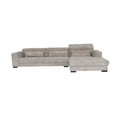 Afbeelding van Brighton 3 AL + Chaise R fabric XS85 17 Taupe