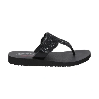 Afbeelding van Skechers Meditation Limitless Glamou Dames Slippers Zwart